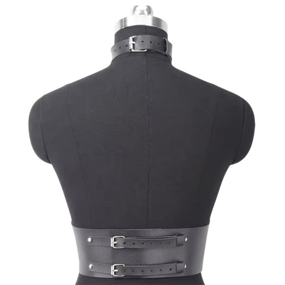 Women Fashion Belt Wide Corset Leather Corselet Harness